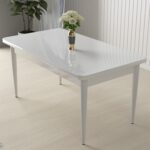 Canisa Concept Nil Serisi, Beyaz Masa 70X110  Sabit Yemek Masası Takımı, 4 Sandalye - Görsel 2