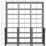 Asra Trend %100 MDFLAM Beyaz Kapaklı Kitaplık K-50 - Görsel 4