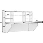 Dekorfim Kardelen Pratik Katlanır Portatif Raflı Katlanır Kırma Masa - Görsel 4