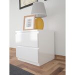 Mbes Mobilya Umut Beyaz Komodin 2 Çekmeceli - Görsel 3