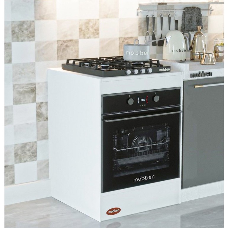 110000306102833.jpg Mobben Ankastre Fırın Setüstü Ocak Dolabı Modül Üstü Kapalı Fırın Dolap - Görsel 1