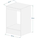 Mobben Ankastre Fırın Setüstü Ocak Dolabı Modül Üstü Kapalı Fırın Dolap - Görsel 2