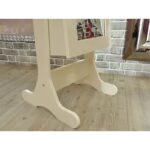 Ayna Denizi Klasik Model Krem Renk Ayaklı Boy Aynalı Takı Dolabı - Görsel 6