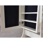 Ayna Denizi Klasik Model Krem Renk Ayaklı Boy Aynalı Takı Dolabı - Görsel 9