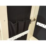 Ayna Denizi Klasik Model Krem Renk Ayaklı Boy Aynalı Takı Dolabı - Görsel 10