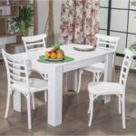 Arda / Efes Mutfak Masa Takımı 4 Sandalye 1 Masa - Beyaz