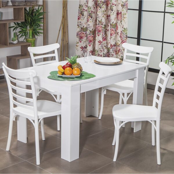 Arda / Efes Mutfak Masa Takımı 4 Sandalye 1 Masa - Beyaz