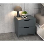 Efes 2 Çekmeceli Antrasit Komodin - Görsel 2