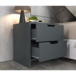 Efes 2 Çekmeceli Antrasit Komodin - Görsel 4