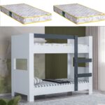 Setay Açelya Ayrılabilir Ranza - Antrasit + 2 Adet Comfort Yatak