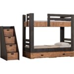 Setay Açelya Ayrılabilir Ranza - Antrasit + 2 Adet Comfort Yatak - Görsel 2