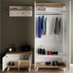 Aeka AE-1075 Poli Vestiyer Takımı 2 Kapaklı Askılıklı Ayakkabılık - Görsel 2