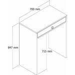 Variant Mobilya Variant Lizbon Mini Makyaj Masası - Beyaz / Beyaz - Görsel 4