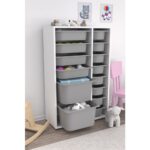 Pratico Çok Amaçlı Oyuncak Dolabı Gri 2D4K8U - Görsel 3