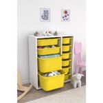 Pratico Çok Amaçlı Oyuncak Dolabı Sarı 2D2K6U