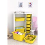 Pratico Çok Amaçlı Oyuncak Dolabı Sarı 2D2K6U - Görsel 3
