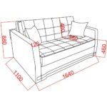 Kilim Mobilya Adonis Çift Kişilik Yataklı Kanepe 140'LIK - Görsel 9