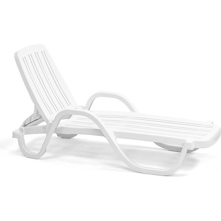 110000345268267.jpg Omnipazar SY2535 Beyaz Plastik Lüks Şezlong - Görsel 1