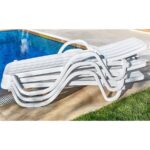 Omnipazar SY2535 Beyaz Plastik Lüks Şezlong - Görsel 2