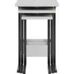 Ceramical ZG3 Metal Ayaklı 3'lü Zigon Sehpa - Beyaz - Görsel 4