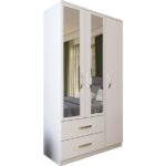 Metalia Gm 851 Home Aynalı 3 Kapı 2 Çekmeceli Gardırop - Görsel 5