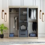 Afilli Izmir Sürgülü Aynalı ve Kapaklı Gardrop Dolap - Görsel 5