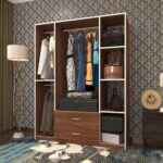 Kenzlife giysi dolabı orhan 175*120*40 cvz gardırop 2 çekmeceli