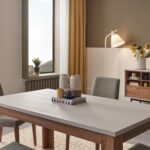 Enza Home Loreto Yemek Odası Takımı - Beyaz/ceviz - Görsel 2