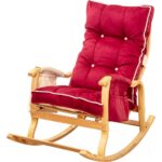 Evoke  Lüx Ahşap Çift Minderli Çift Cepli Sallanan Sandalye - Görsel 2