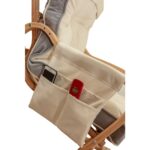 Evoke  Lüx Ahşap Çift Minderli Çift Cepli Sallanan Sandalye - Görsel 4