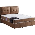 Setay Vectra İkili Set Çift Kişilik Baza Başlık - Kahverengi - Görsel 4