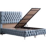 Setay Roma Çift Kişilik İkili Set Baza Başlık - Mavi - Görsel 2