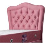 Setay Camelli İkili Set Tek Kişilik Baza Başlık - Pembe - Görsel 3