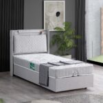 Setay Zagreb İkili Set Tek Kişilik Baza Başlık - Açık Gri