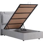 Setay Zagreb İkili Set Tek Kişilik Baza Başlık - Açık Gri - Görsel 2