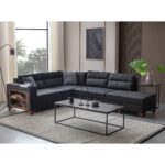 Eymense Tloft Köşe Koltuk Takımı Antrasit