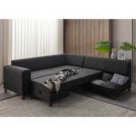 Eymense West Köşe Koltuk Antrasit Keten - Görsel 4