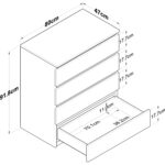 Rani BE102 Şifonyer 4 Çekmeceli Yatak Odası Bebek Odası Beyaz 91 x 80 cm - Görsel 2