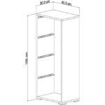 Pratico 4 Büyük Beyaz Sepetli Oyuncak Dolabı - Görsel 3