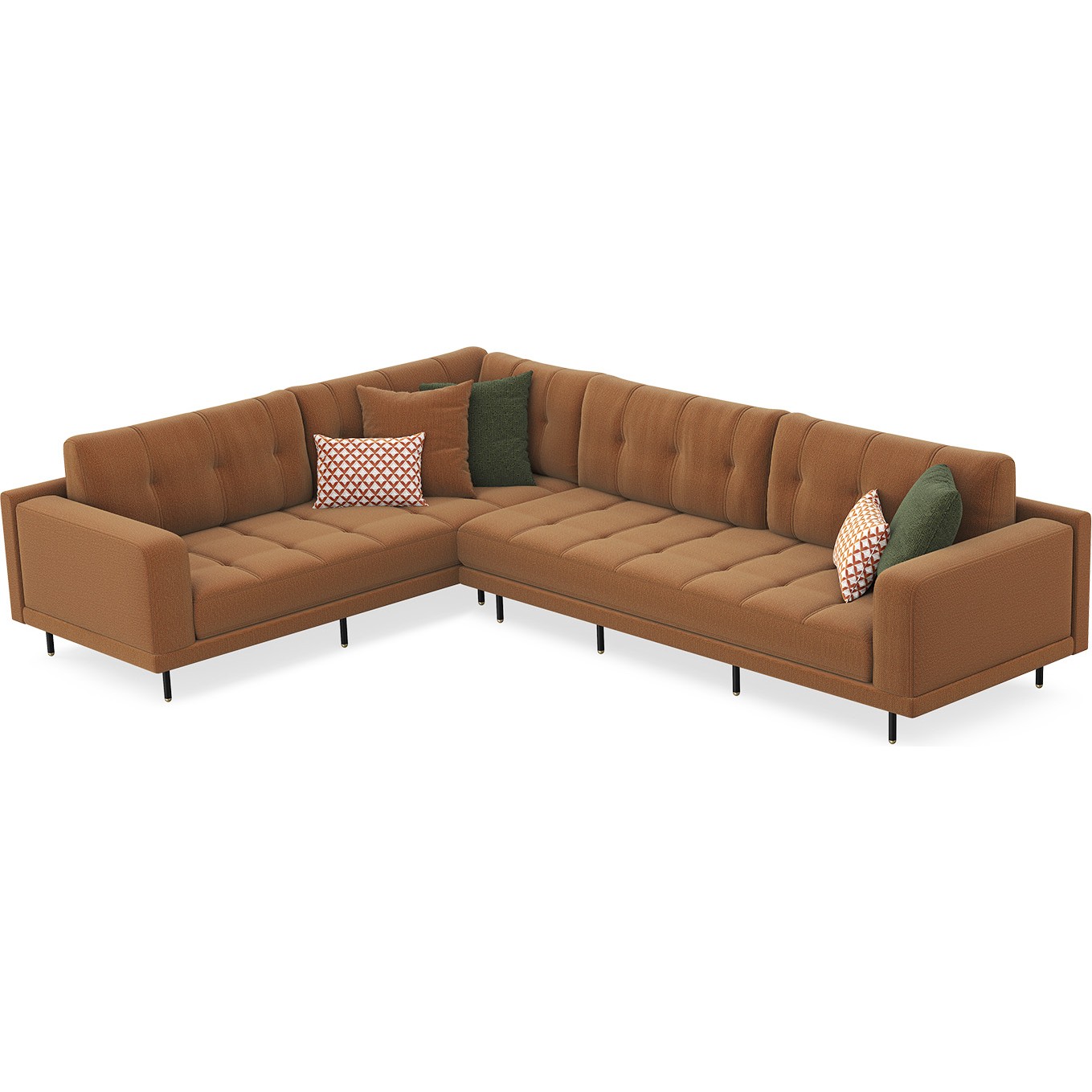 110000399944385.jpg Enza Home Arte Köşe Kombinasyon 7 - Turuncu - Görsel 1