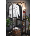 Bye Concept & More Dekoratif Çok Amaçlı Metal 5 Raflı Ayakkabılık Elbise Askılığı Portmanto ve Konfeksiyon Askılığı Siyah - Görsel 3