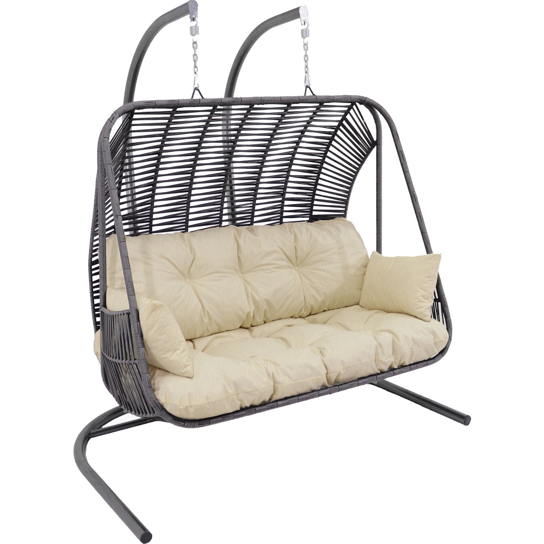 110000411998899.jpg Monalin Home Garden Kudüs Makrome El Örgüsü Çift Kişilik Balkon Teras Bahçe Salıncağı - Görsel 1