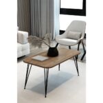 Modalanka 3'lü Zigon Sehpa ve Orta Sehpa Set Yuvarlak Sehpa Seti Tel Ayak Sehpa Set - Görsel 3