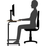 servetavcı Yükseklik Ayarlı Ayakta ve Oturumda Kullanılabilen Çalışma Masası - Atlantik Çam (Frenli Tekerli) - Görsel 2