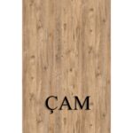 Bofigo 5 Raflı Metal Köşe Kitaplık Rafı Dekoratif Aksesuar Rafı Çam - Görsel 3