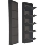 Mobilya Pratik 5'li Metal Ayakkabılık - Siyah - Görsel 2