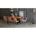 Deryawood Masif Ahşap Atair Sulamalı Yemek Masası 70*100 cm