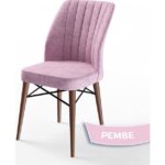 Canisa Concept Eva Serisi 80X132 Açılabilir Mdf  Barok Ahşap Desen Mutfak Masa Takımı ve 4 Sandalye - Görsel 4