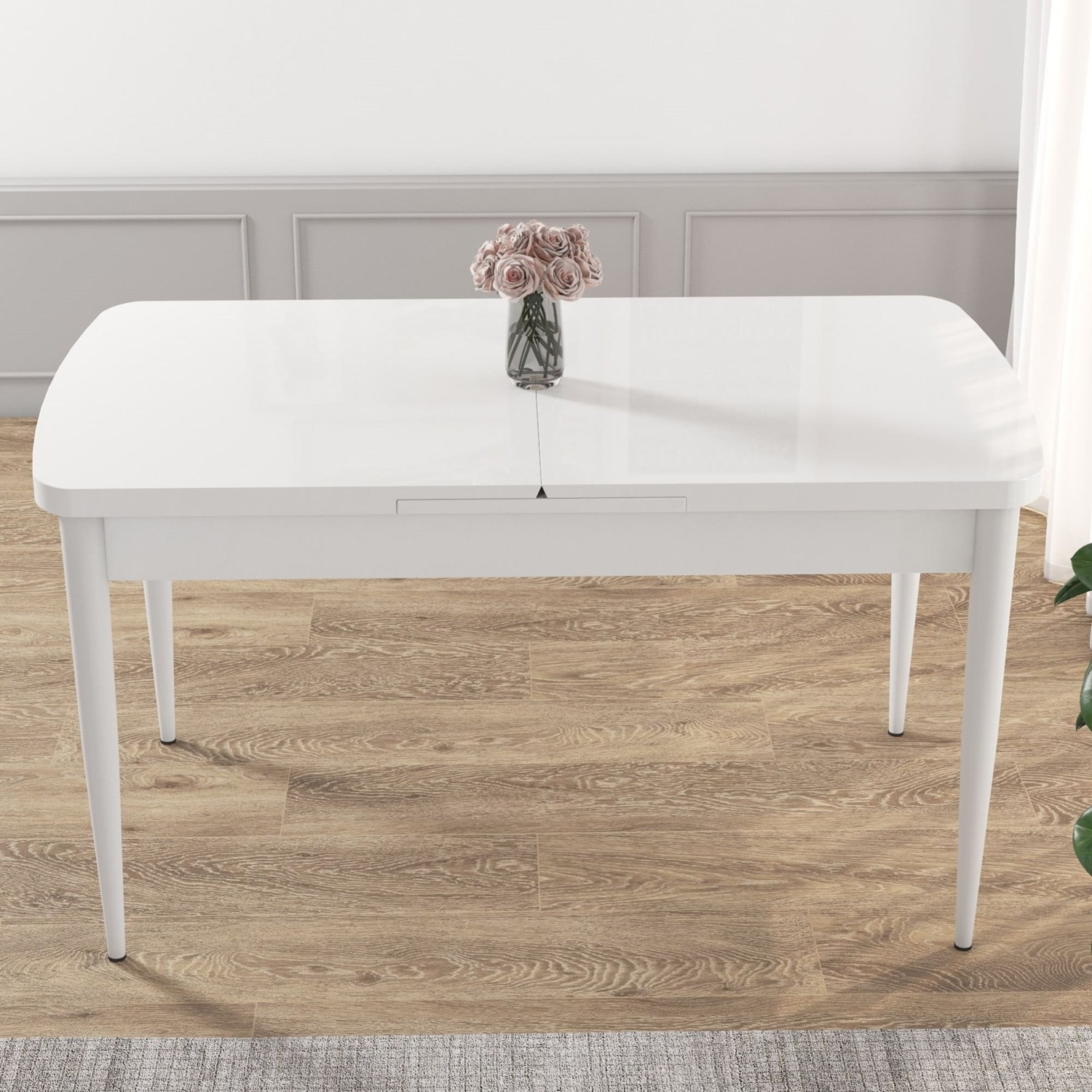 110000429200017.jpg Han Serisi 70X114 Açılabilir Mdf Mutfak Masası - Görsel 1