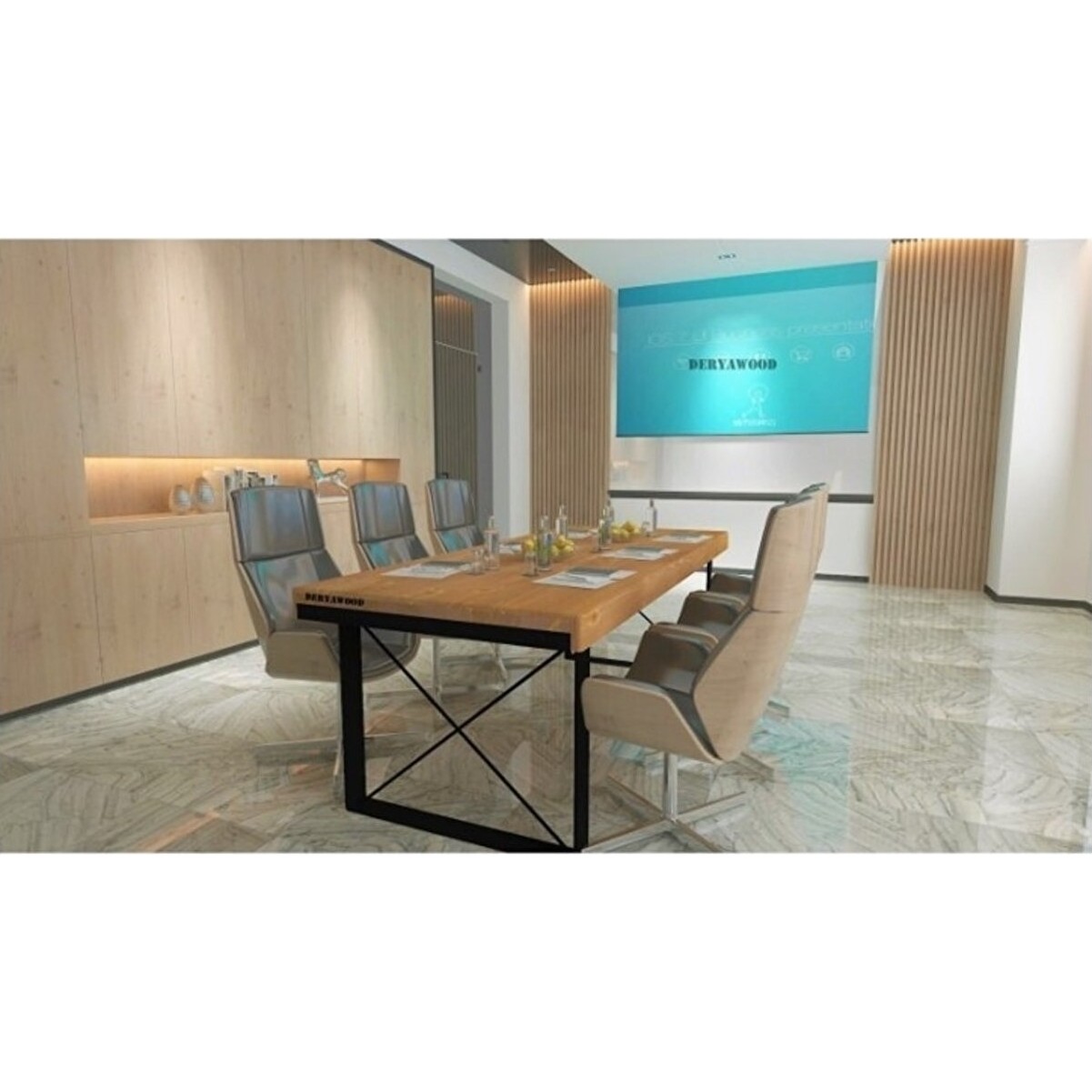 110000444131626.jpg Deryawood Masif Ahşap Lotus Yemek Masası 85*100*76CM - Görsel 1